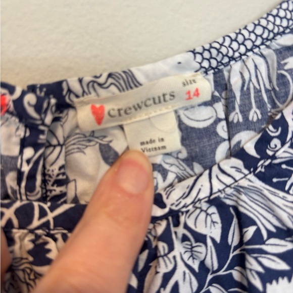 J. Crew Crewcuts Blue and White Sleeveless Sundress - 14 - Picture 2 of 7